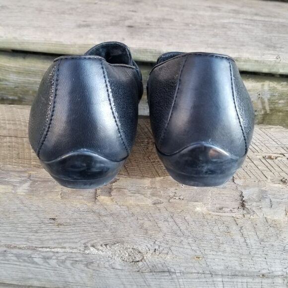 Dansko Olena Black Crackled Suede Leather Comfort Comfy Flats 38 - Picture 9 of 12